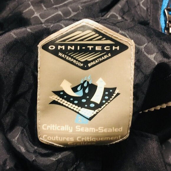 COLUMBIA Black Nylon Omni Shield Rain Jacket Windbreaker No Hood Women's Small - Picture 11 of 11